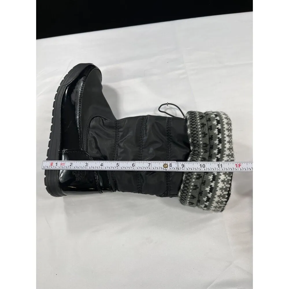 Totes Womens Waterproof Winter Boots SKU 7509 Size 9 Black - Image 11