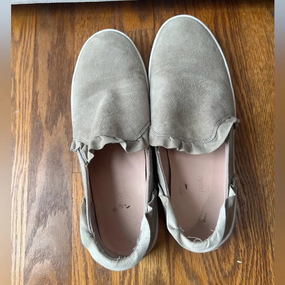 Women's Lilly Suede Ruffle Slip-On Sneakers - Image 2