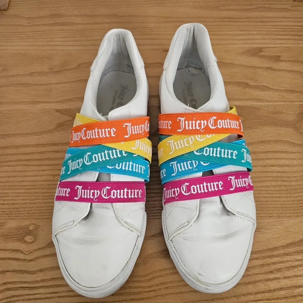 Juicy Couture Slip on White Sneakers size 8 - Image 3