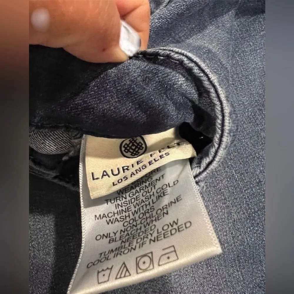 Laurie Felt Women's Skinny Jeans Blue Dark Wash Size L Denim - Image 2