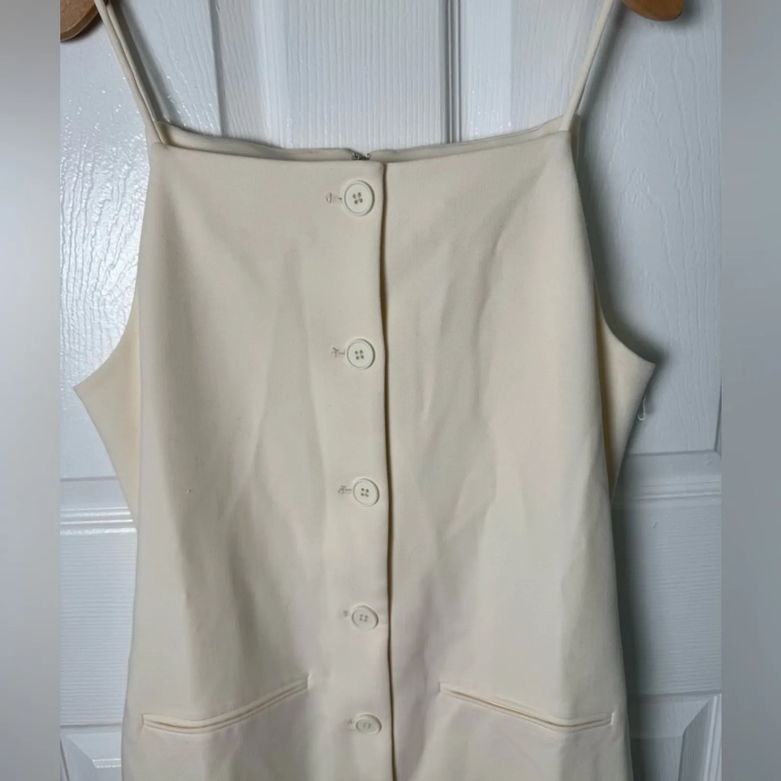 Staud Una Dress in Ecru M - Image 6