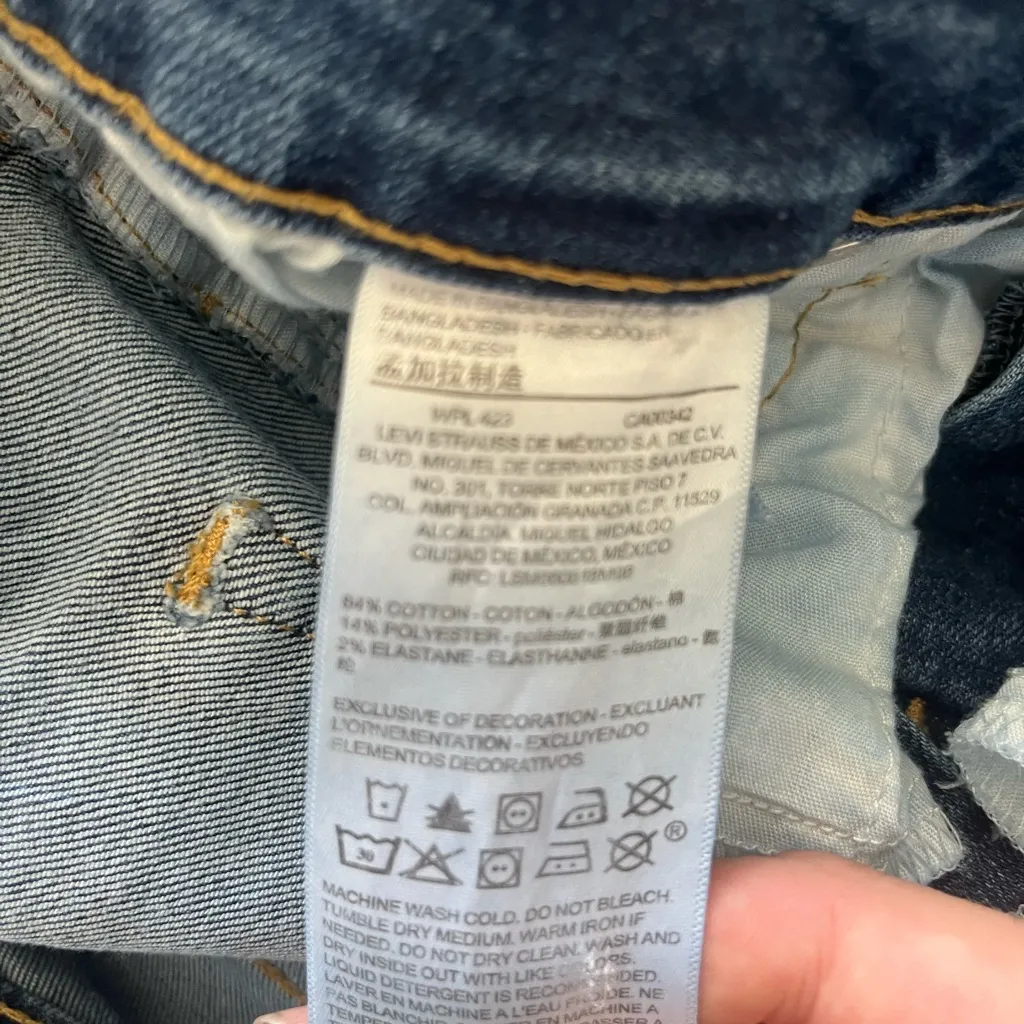 Levi’s Denizen Mid Rise Boyfriend Jeans Distressed Blue Women’s 10 Casual Denim - Image 15