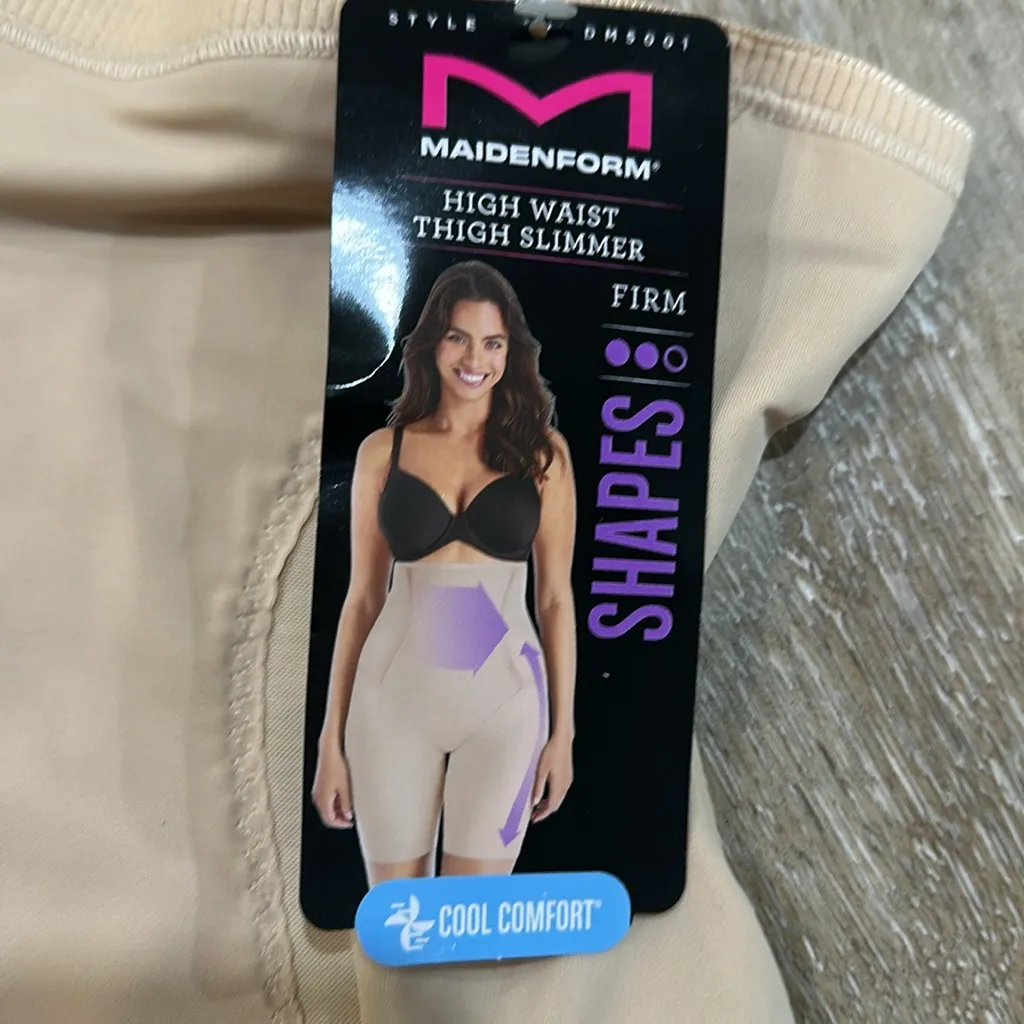 NWT Maidenform High-Waisted Shapewear Shorts - Medium - Image 2