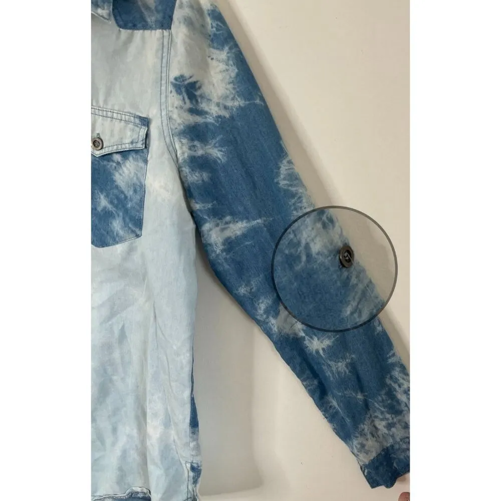 Karlie Tie Dyed Button Down Shirt Size M - Image 8
