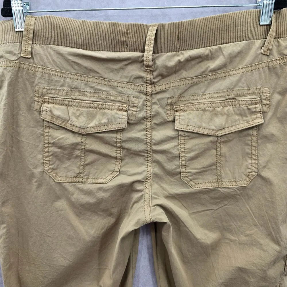 Sonoma Tan Cargo Flat Front Bottoms Pants Shorts Cotton 8 - Image 5
