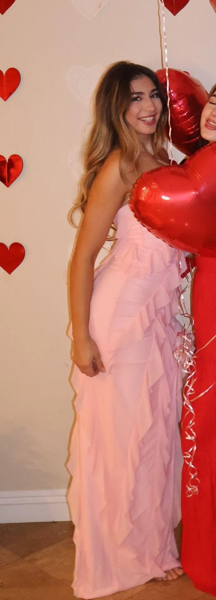 ruffle pink dress - Image 3