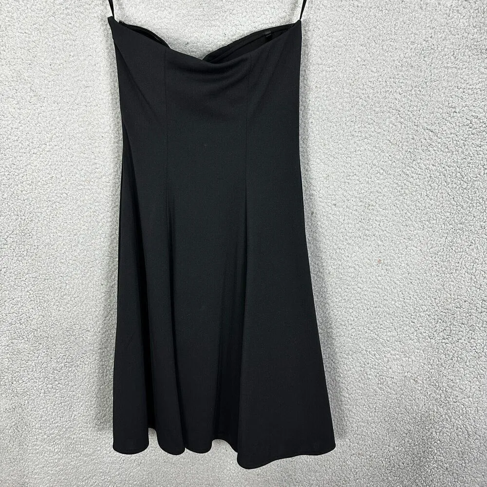 white house black market dress womens 0 black strapless LBD cocktail party event - Image 7