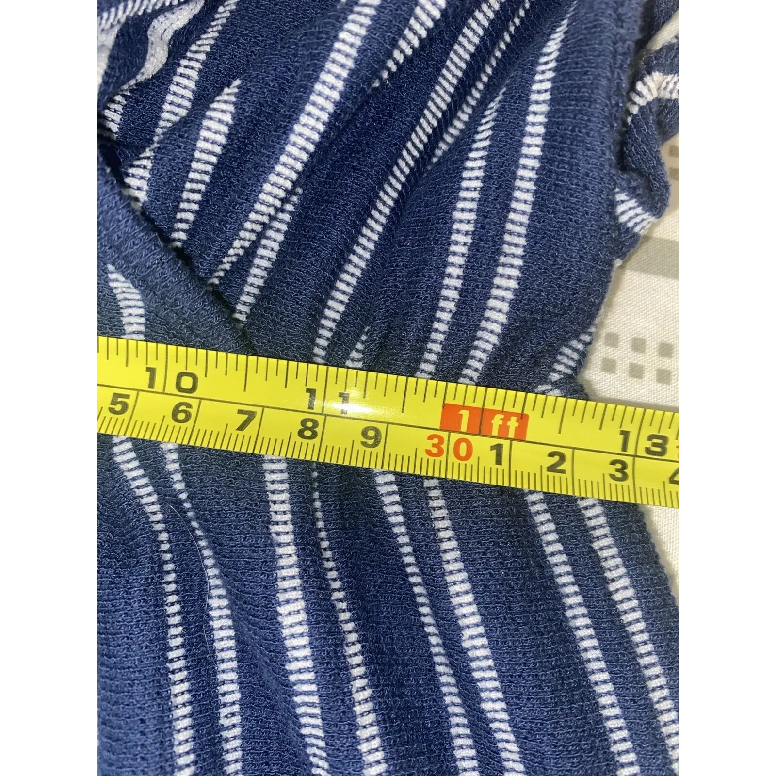 Caution To The Wind Striped Faux Wrap Tie-Back Jumpsuit Sz M Light Weight - Image 16