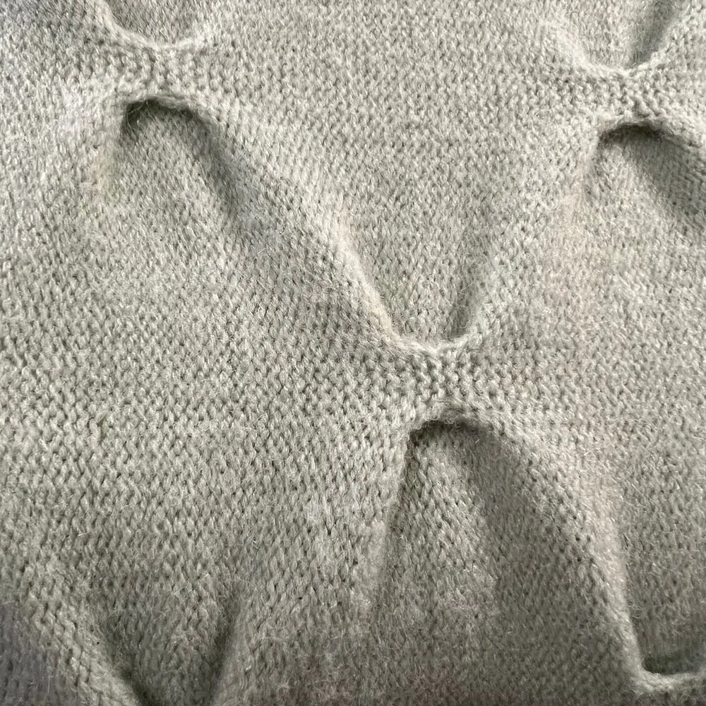 Lumiere Women's Green Knit Crew Neck Sweater Size S - Image 4