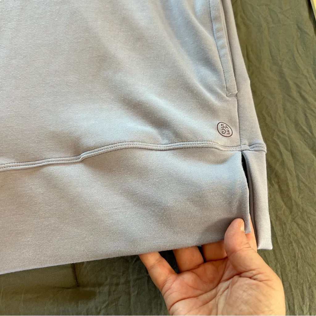 Sage Collective Super Soft Scuba Tunic Top with Side Pockets. Size Large. - Image 10