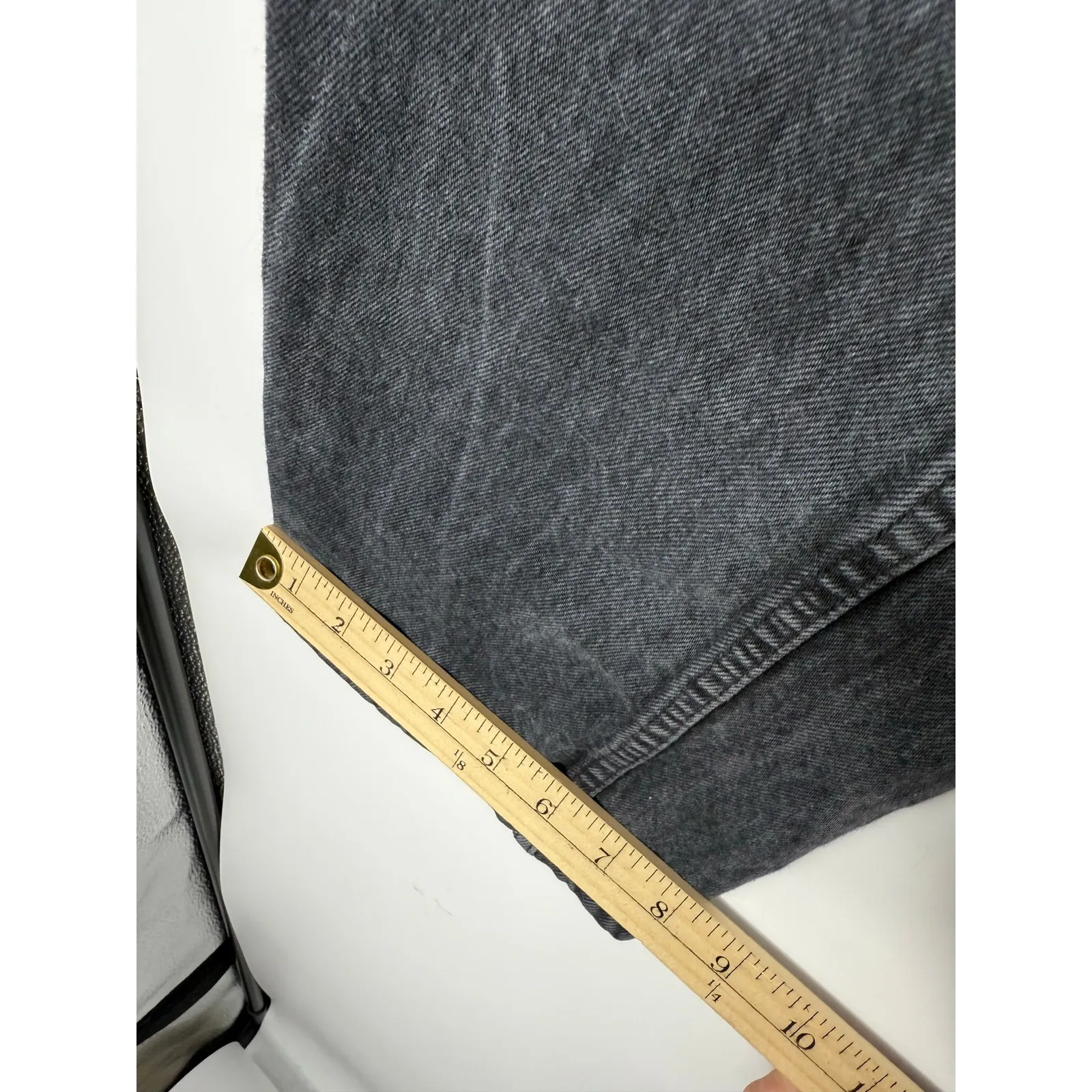 RE/DONE 90s High Rise Loose Distressed Jeans Black Size 24 Grunge - Image 12