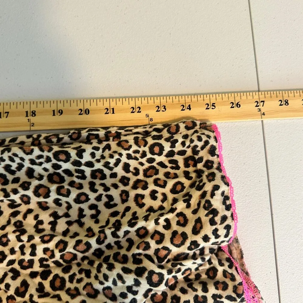 Betsey Johnson Intimates Leopard Print Pajama Pants Size S Pull On Loungewear‎ - Image 7