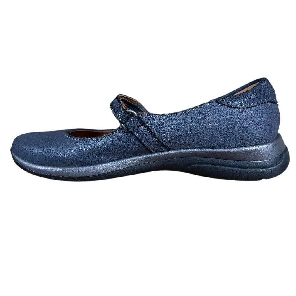 Earth Tose mary jane ballet flats in grey leather with strap across top 6 1/2M Gray Size 6.5 - Image 3