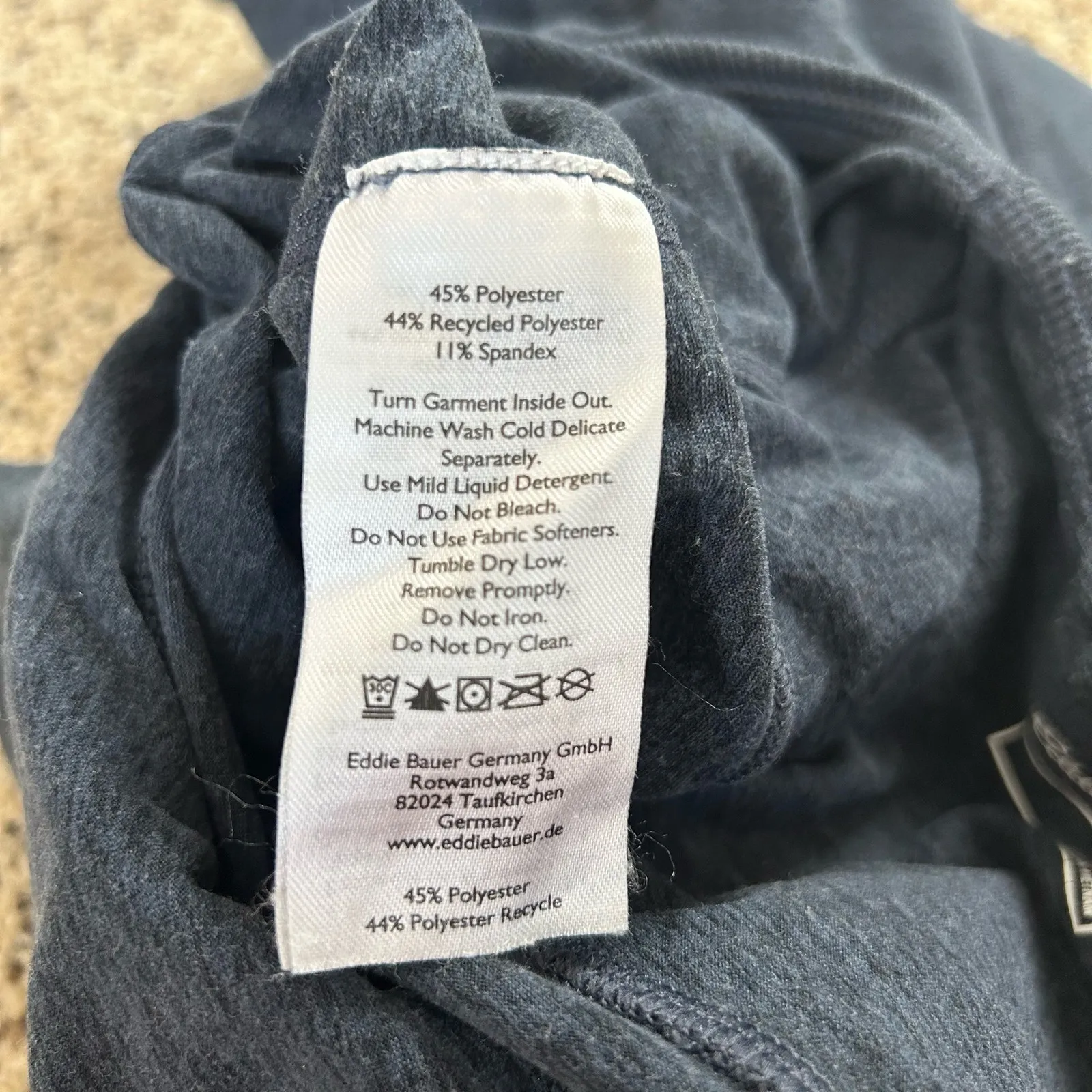 Eddie Bauer Womens 7/8 Length Leggings Size Small Blue Casual Zip Pocket - Image 6