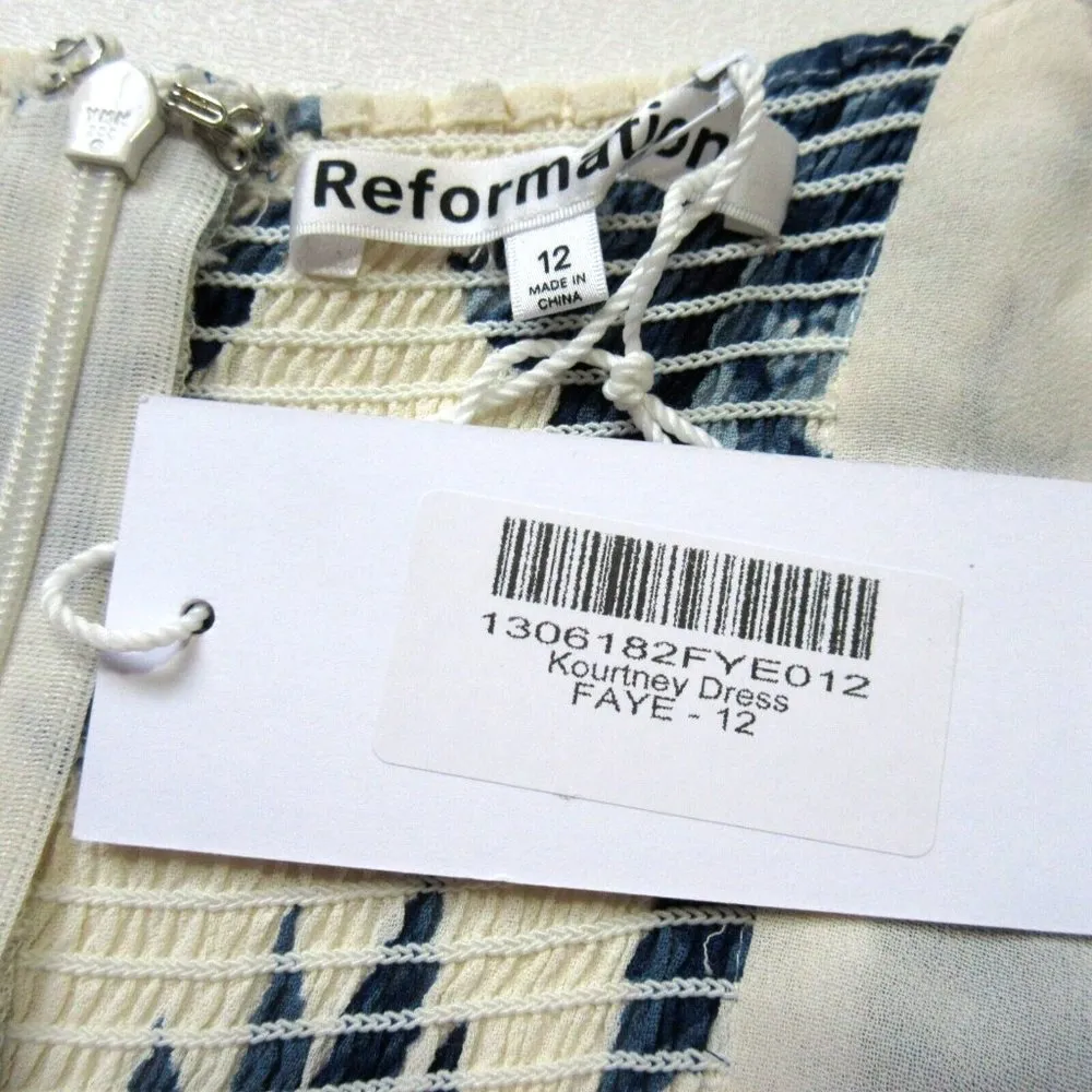 NWT Reformation Kourtney in Faye Floral Tie Strap Georgette Maxi Dress 12 - Image 5