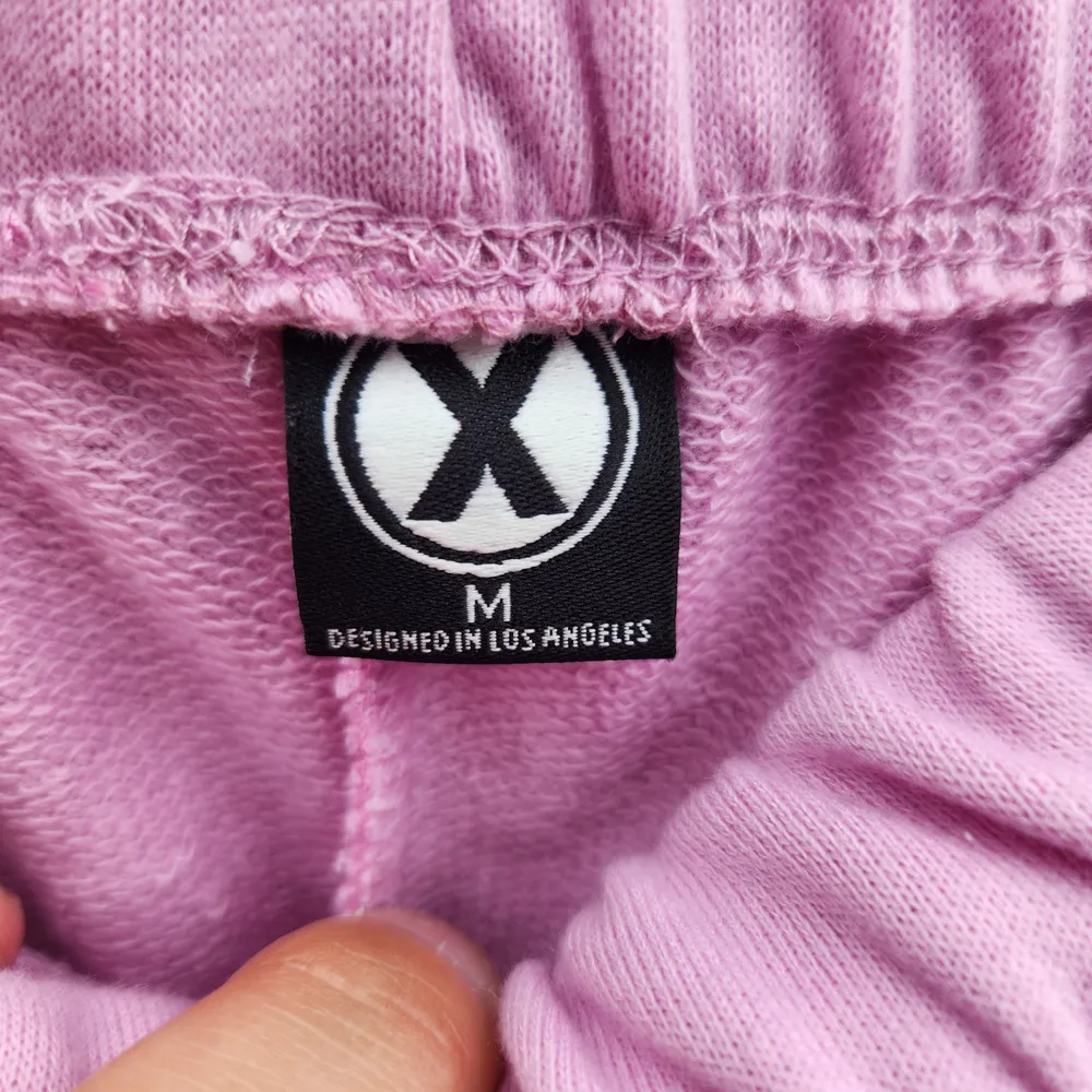 Circle X Cozy Shorts Womens Medium Pink Lavender Elastic Waistband Pockets - Image 2