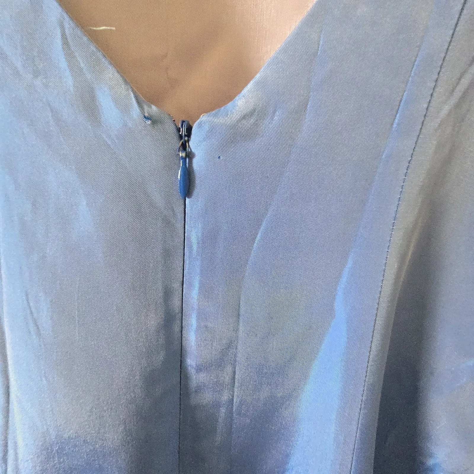 Vintage‎ Jessica McClintock For Gunne Sax Prom Dress Gown Y2K Maxi Fairy Blue 11 - Image 7