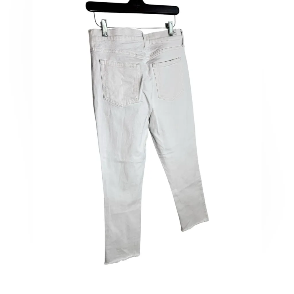 Frank & Eileen Jeans Cork Everyday Raw Hem Straight Leg in Natural Scour White - Image 5