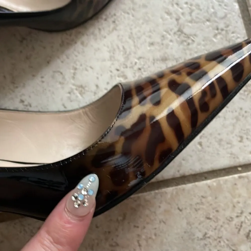 Prada Leopard Ombre Kitten-Heel Pump Honey - Image 6