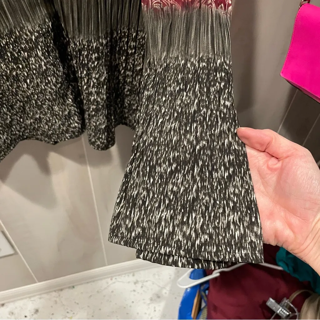 Cute crinkle ruffle bell sleeve ultimate Y2K button front blouse maximalist - Image 9