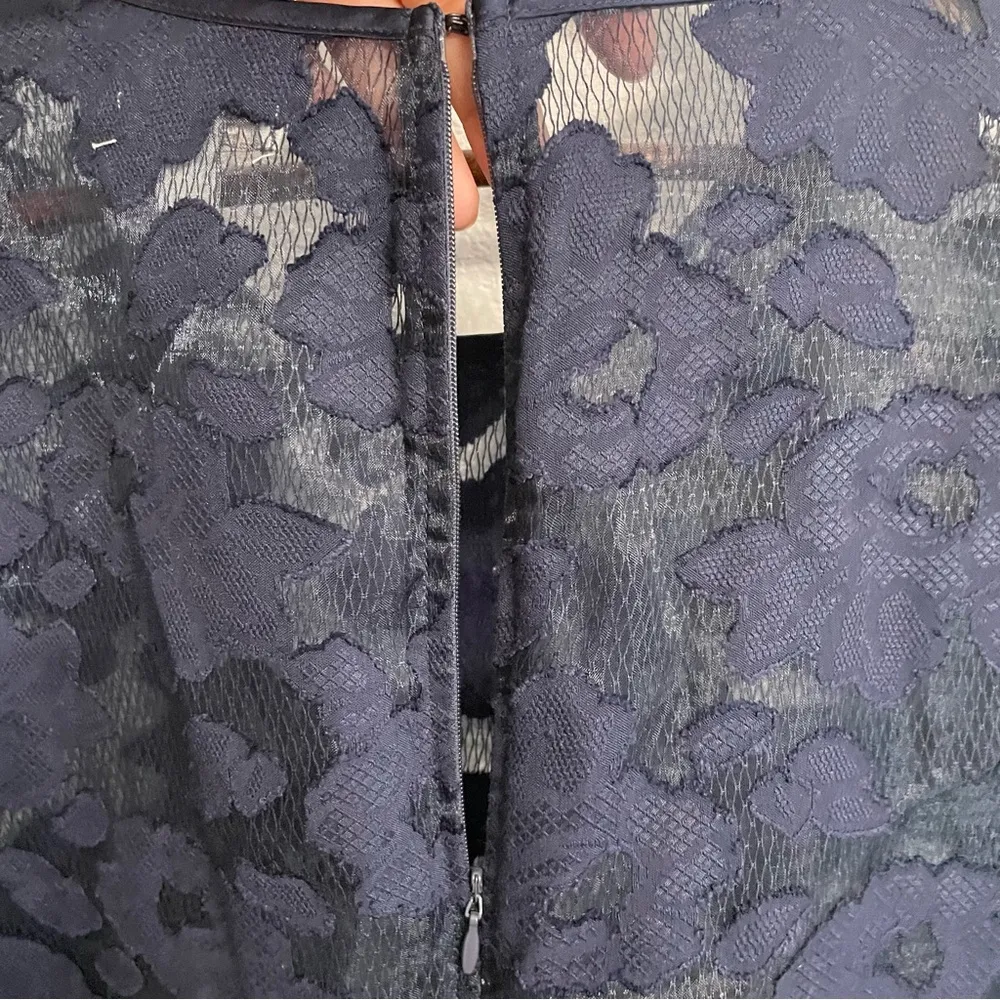 Cato Womens Shirt Blouse Blue Floral Lace Short Sleeve Plus Size 18/20 - Image 7