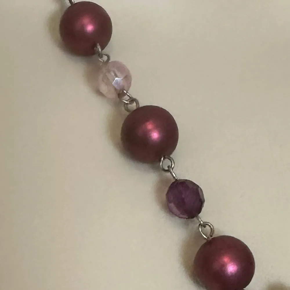 Jewel Pendant Necklace‎ Gray - Image 8