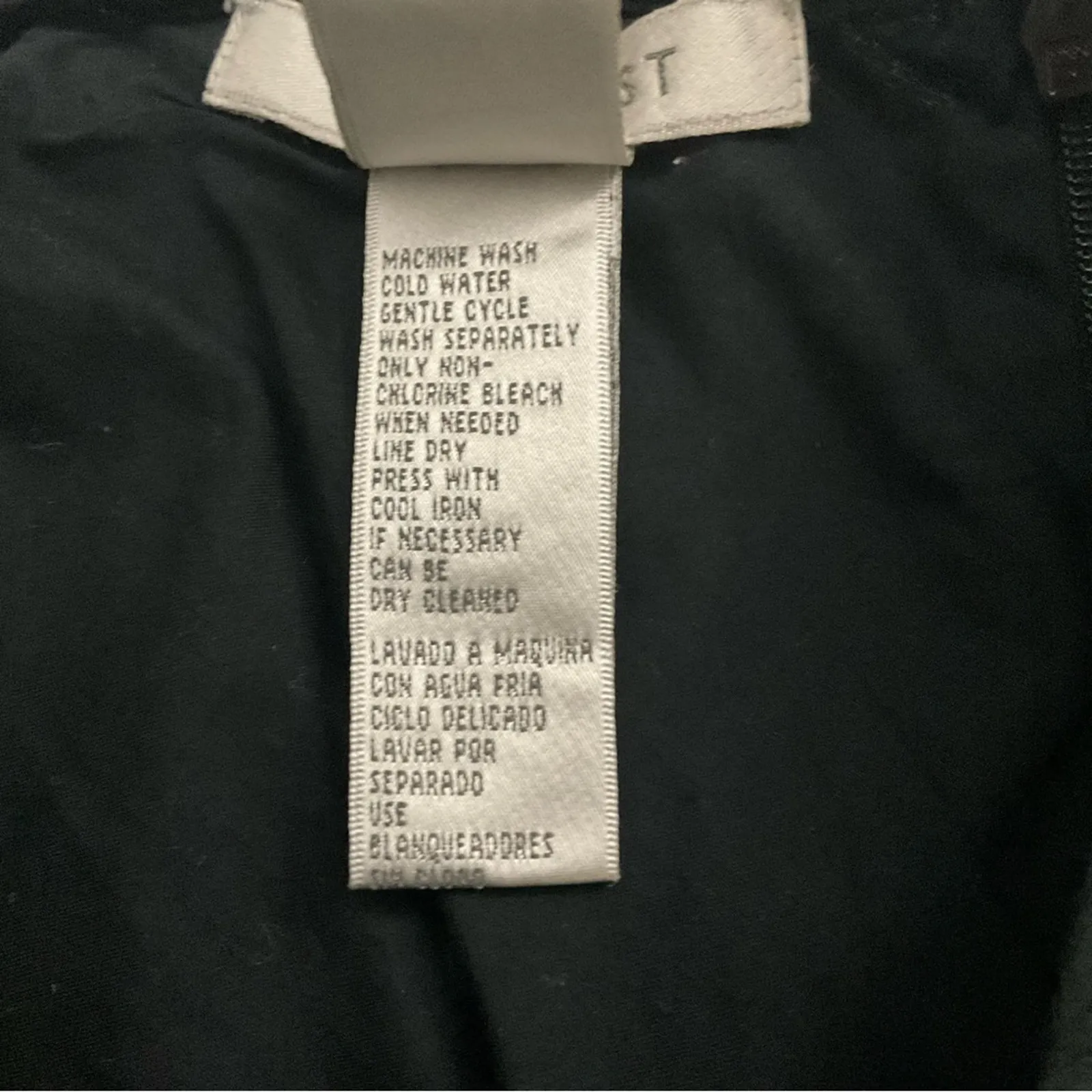 Nine West Black Embroidered Panel A-Line Skirt 10 Feminine Casual Boho Cottage - Image 7