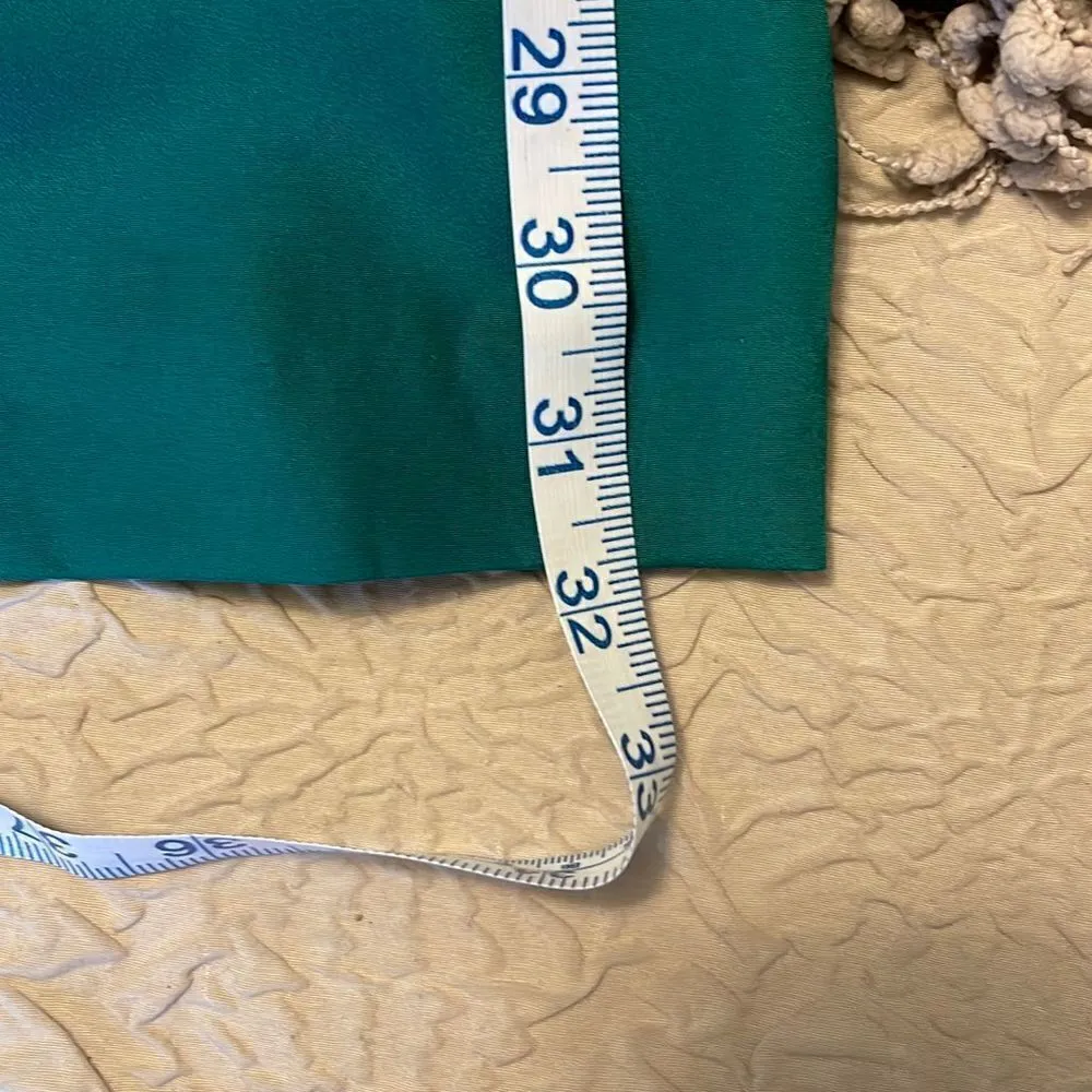 Forever‎ 21 One Shoulder Dress Ruffle Size Small Green - Image 10