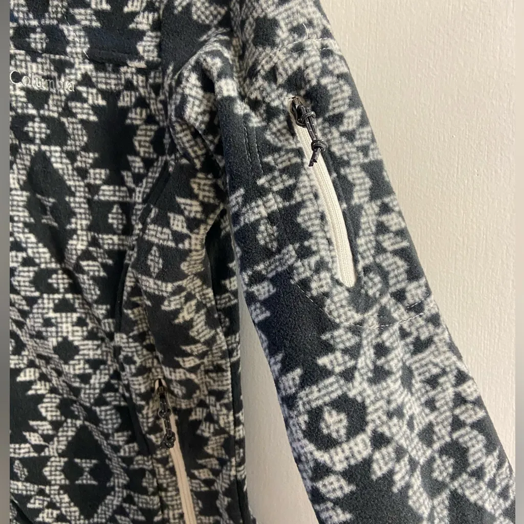 Columbia fleece zip up jacket  Aztec print women XS NWT - Image 5