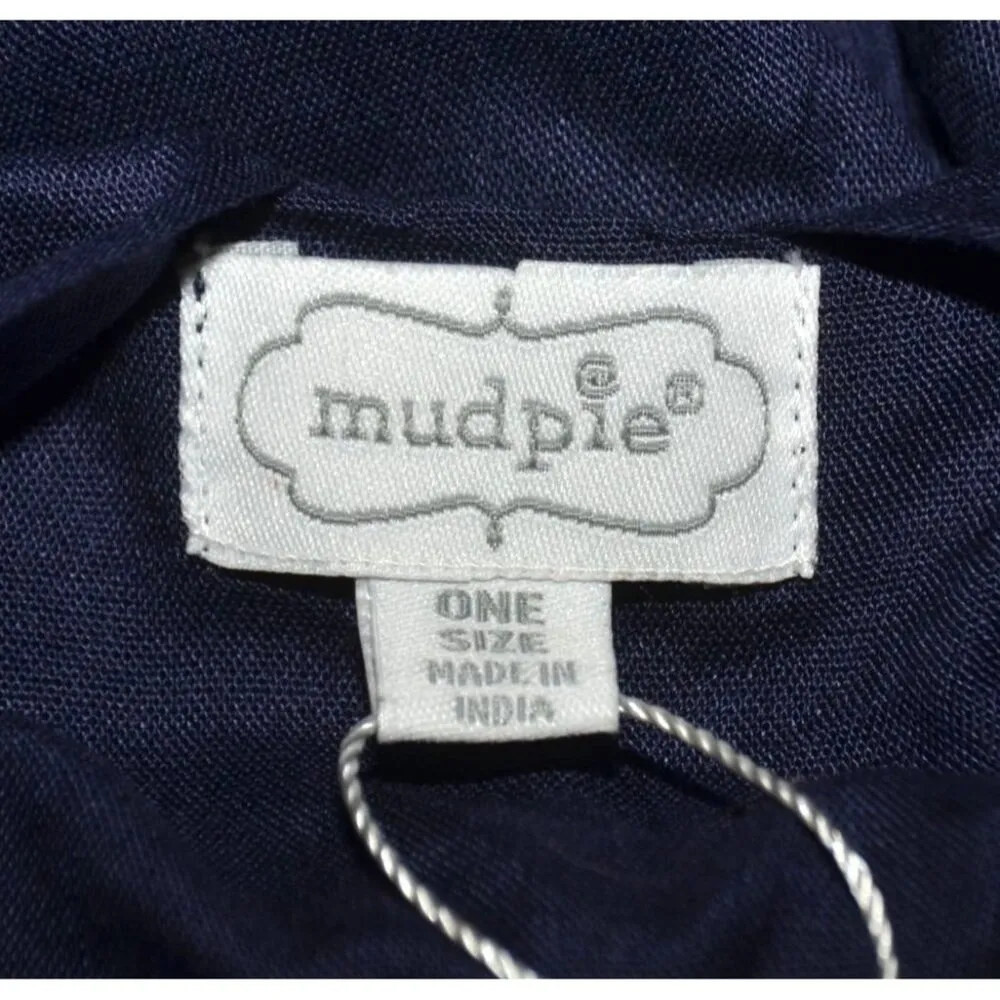 NWT Mudpie Navy Blue Button Up Tunic Shirt Dress One Size Casual V-Neck Lightwei - Image 7