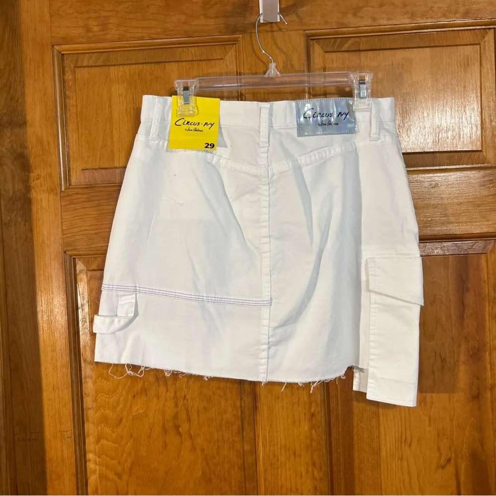 Circus by Sam Edelman White Denim Pocket  with Silver Label Sz 29-NWT - Image 4