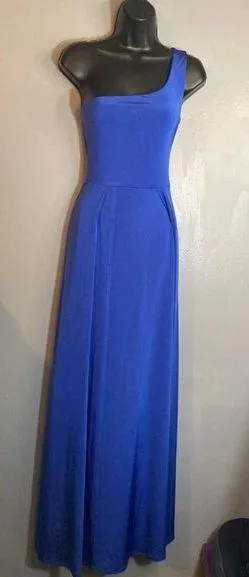 Lucy in the Sky one shoulder blue formal dress - Image 1