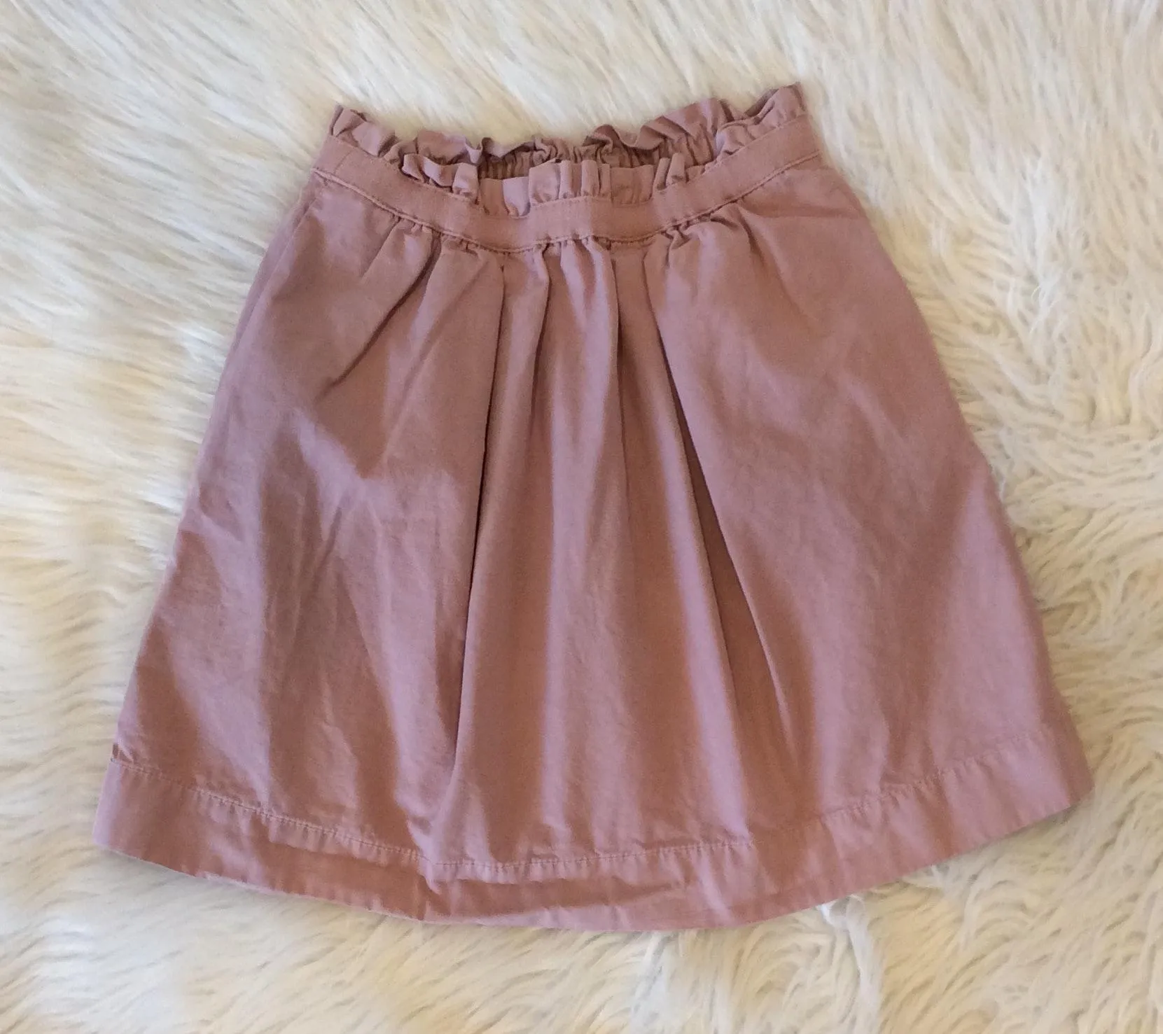 J Crew Elastic Waist Cotton Skirt A Line Fits Like A Small - Image 2