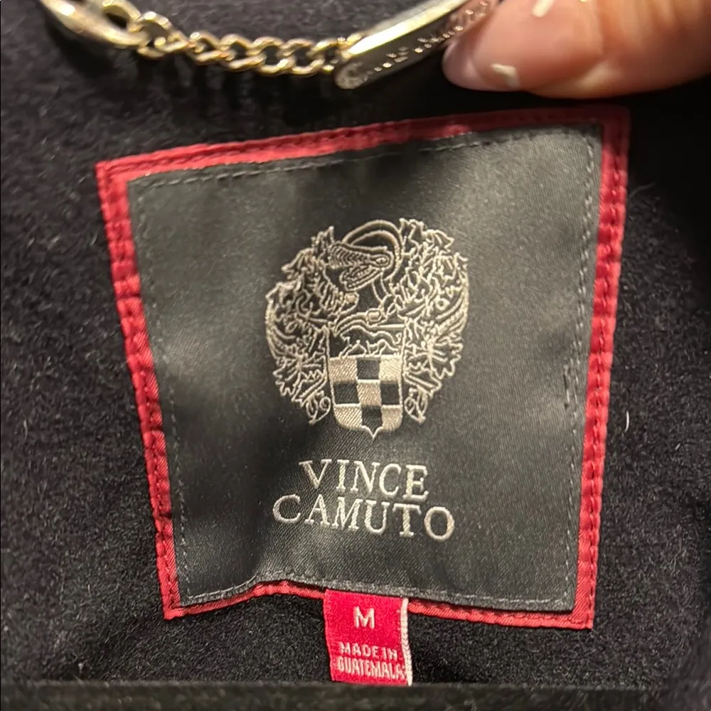 Vince Camuto Navy and Gold Pea Coat - Image 2