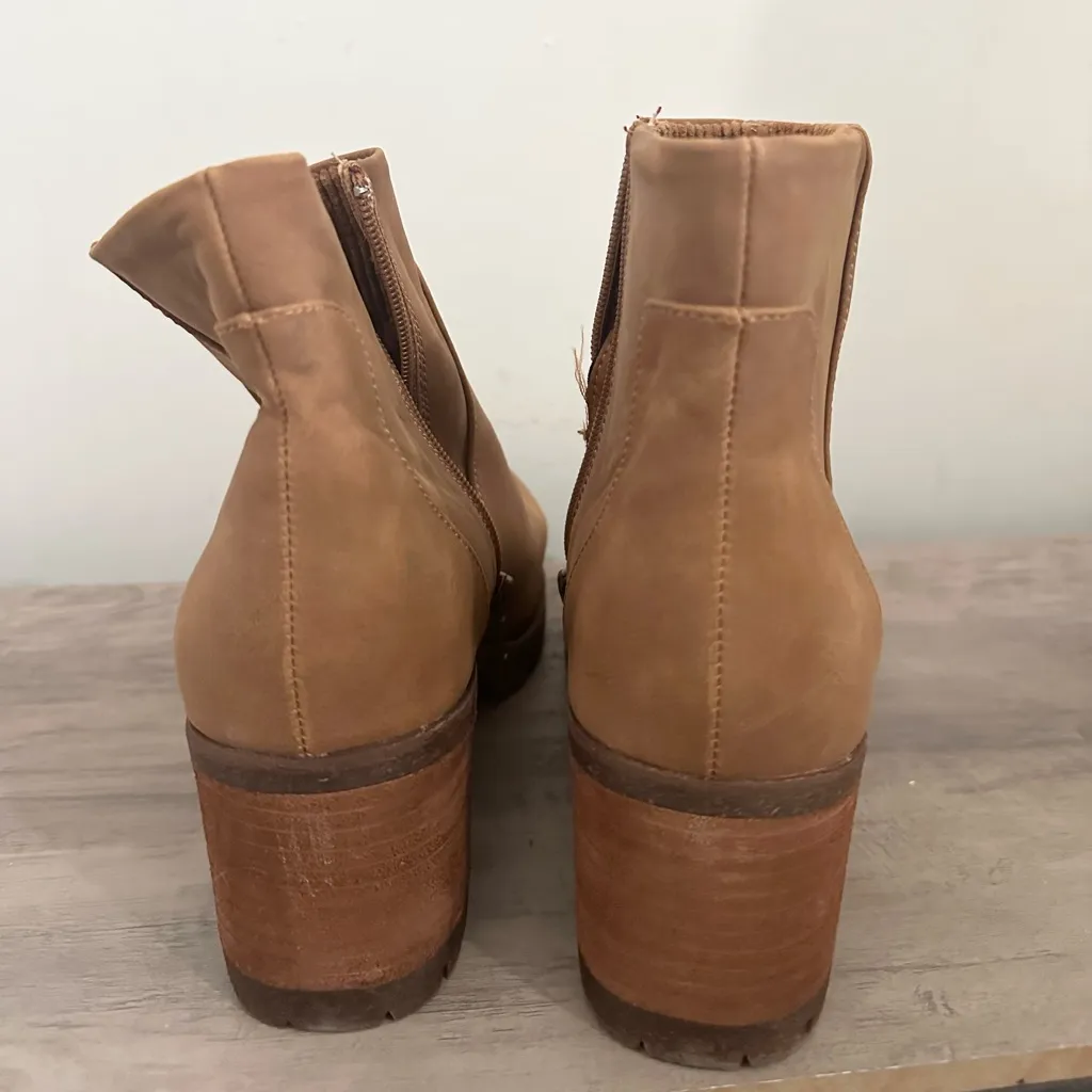 Kork-Ease Esmerelda Tan Cognac Nubuck Boots size 9.5 ankle boots platform - Image 4