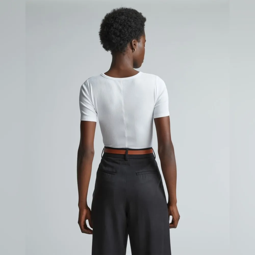 NWOT Everlane The Supima® Micro-Rib Crew - Image 2