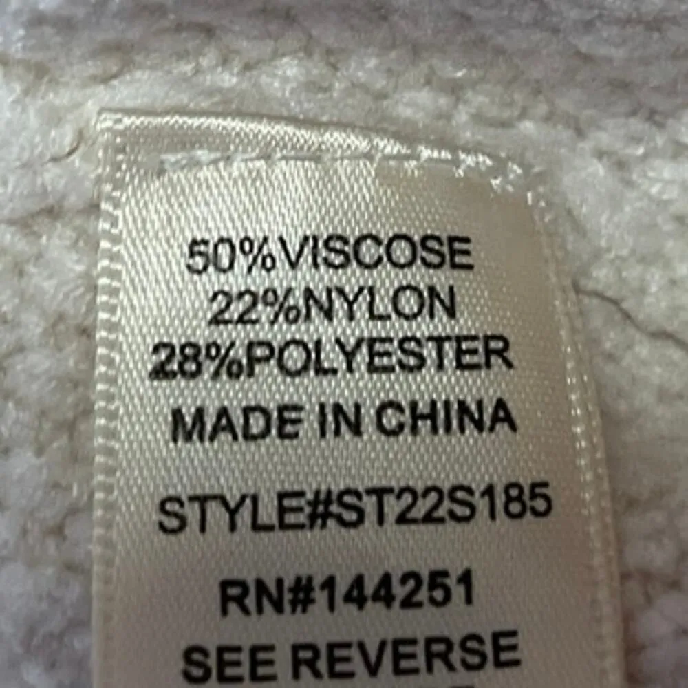 Sincerely Jules White Cable Knit Sleeveless Sweater Vest Crop Tank Top Size S - Image 4