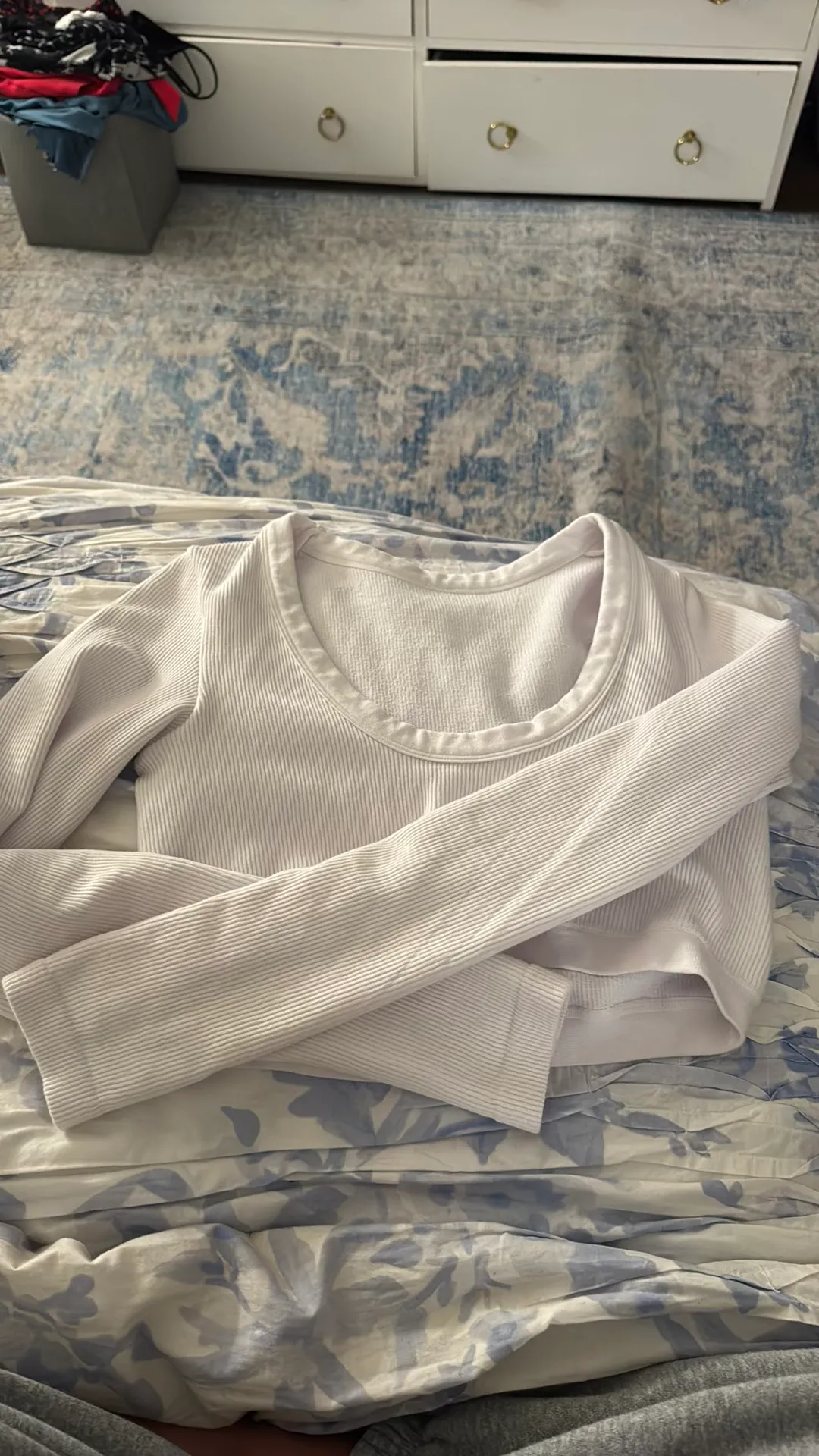 Ribbed Long Sleeve Crop - Image 5