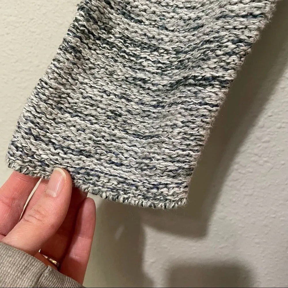 Pure Jill J Jill Green Chunky Knit Crew Neck Tunic Sweater Womens M Marled Size M - Image 2