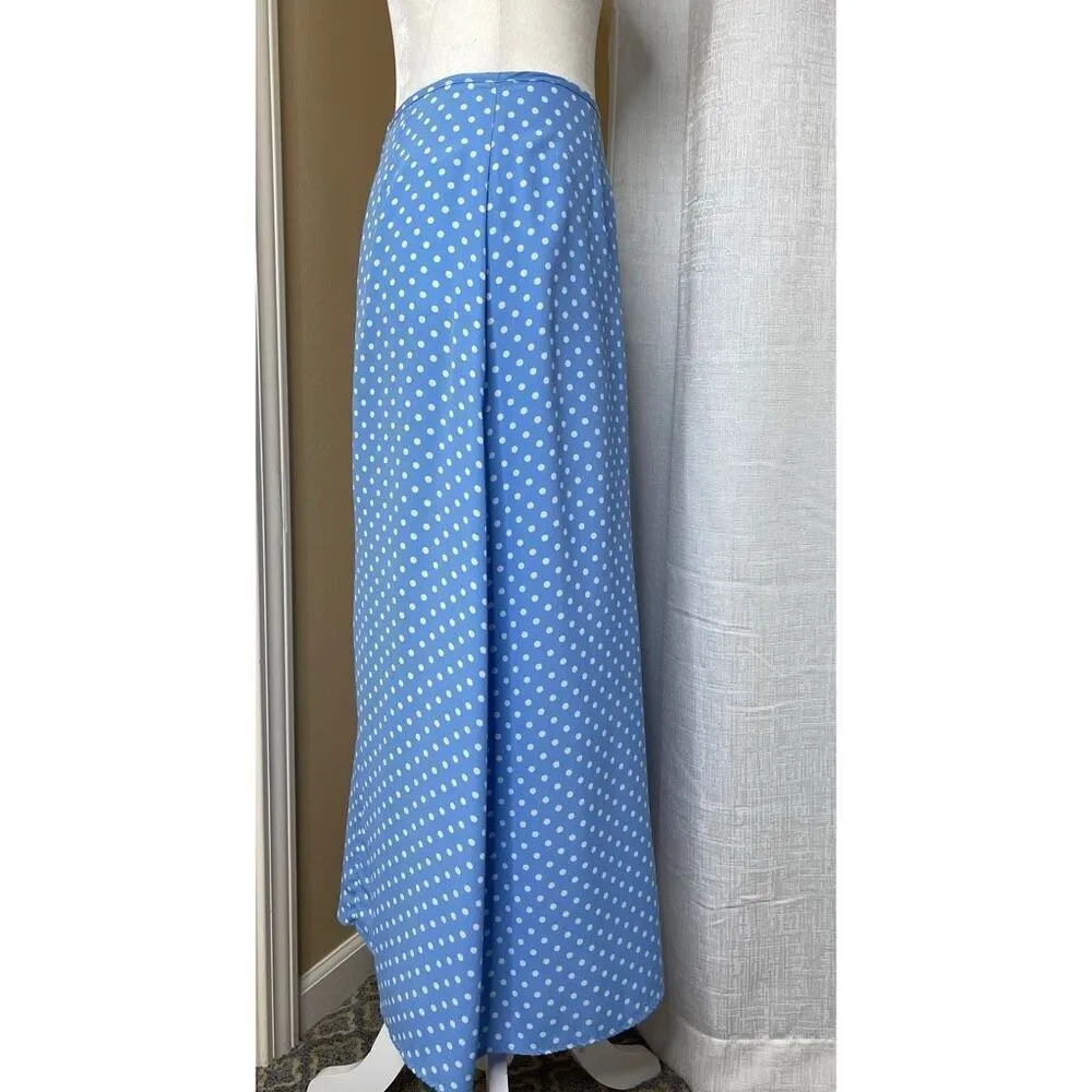 Liz Claiborne Sport Polka Dot Midi Skirt (Light Blue) - 4 - Image 3