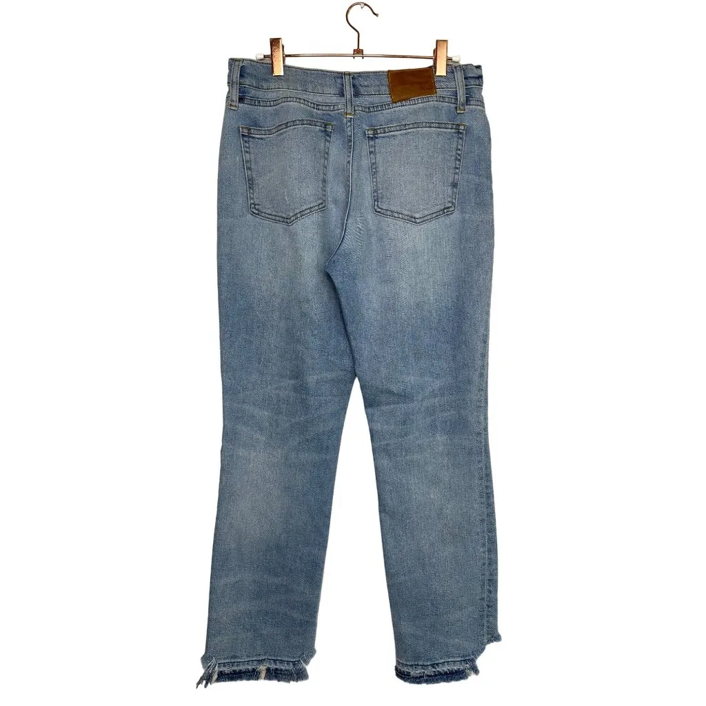 J.Crew Slim Boyfriend Jeans  Size 28 Baltic Sky Wash Distressed Denim - Image 4