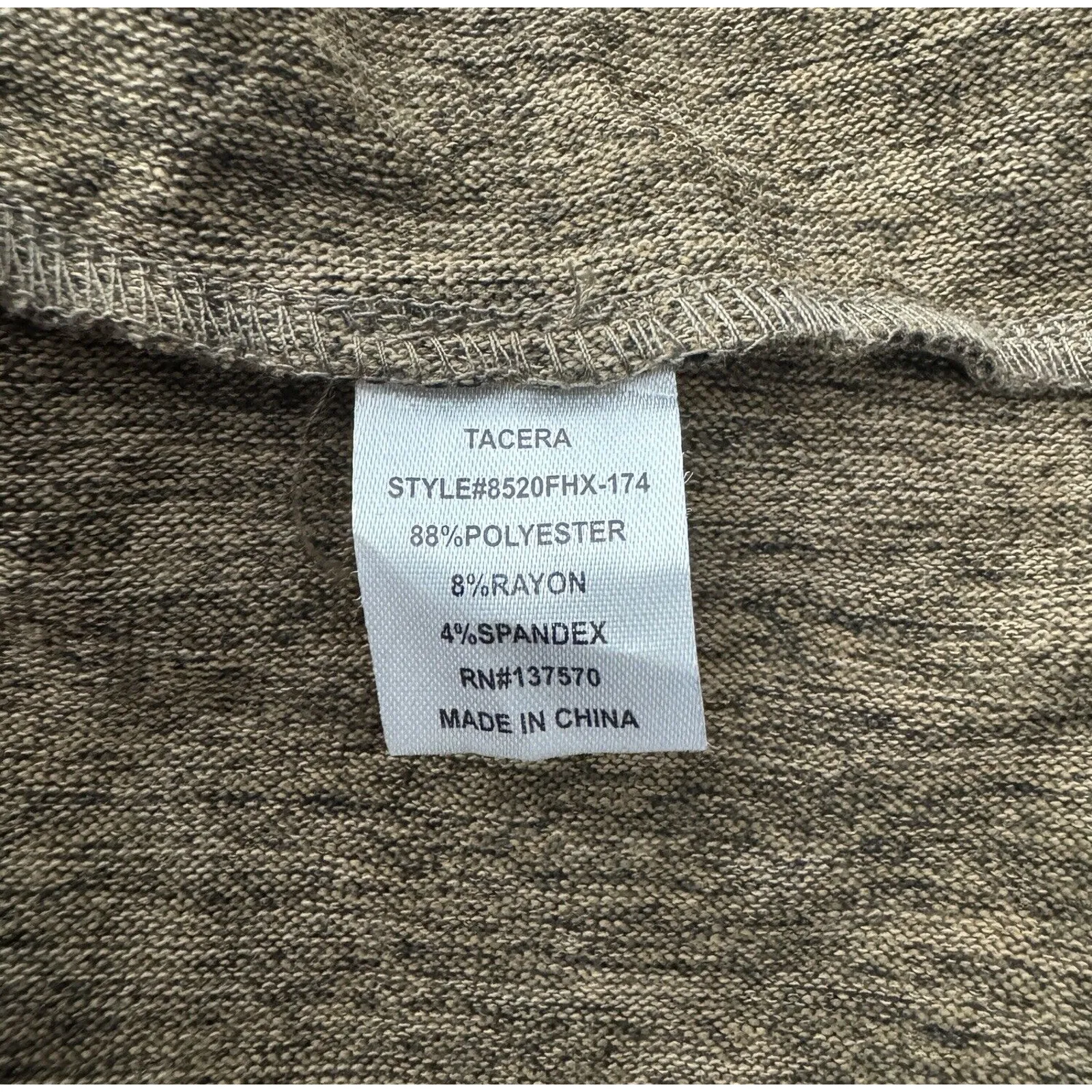 Tacera Dress Women 2X Brown Black Stripe Cheetah Print Removable Necklace Career - Image 9