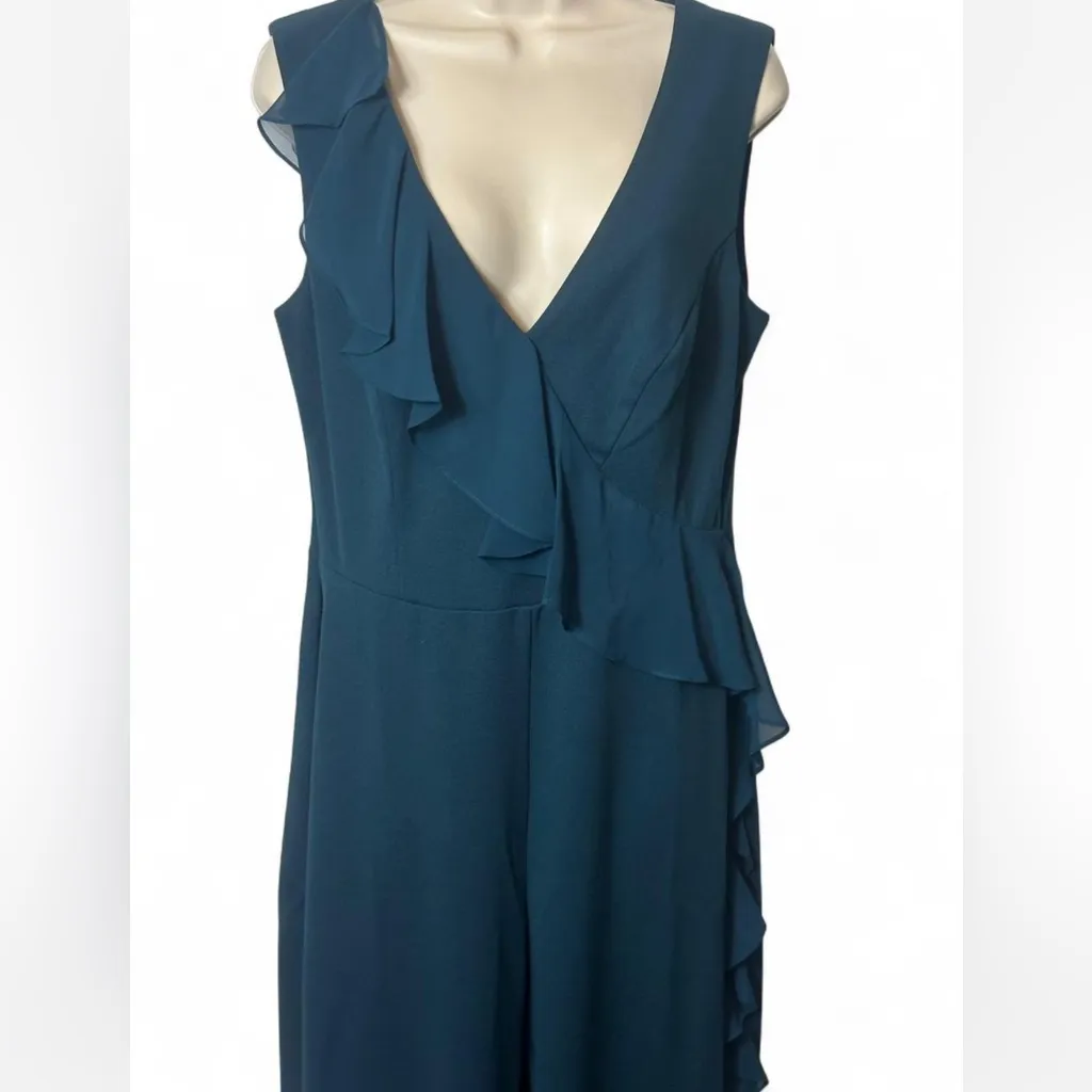 Asymmetric Ruffle Sleeveless Jumpsuit‎ - Image 5