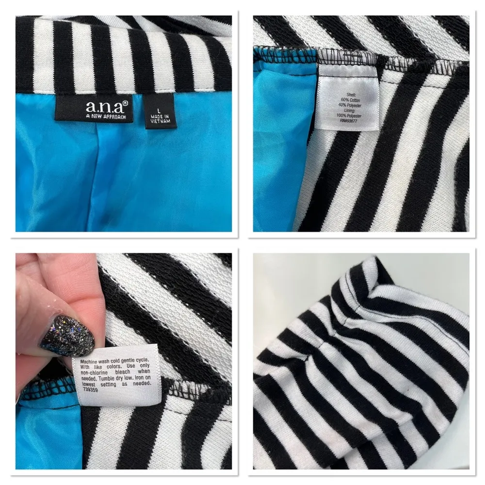 A.N.A. Striped Blazer L - Image 9