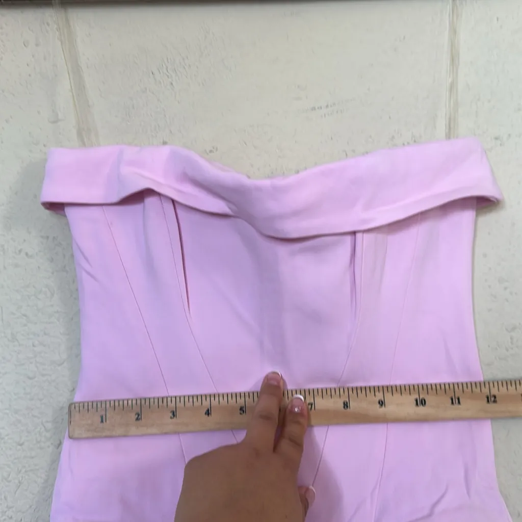 HOUSE OF CB 'Naia' Cotton Candy Strapless‎ Mini Dress NWOT size XS Tall - Image 5