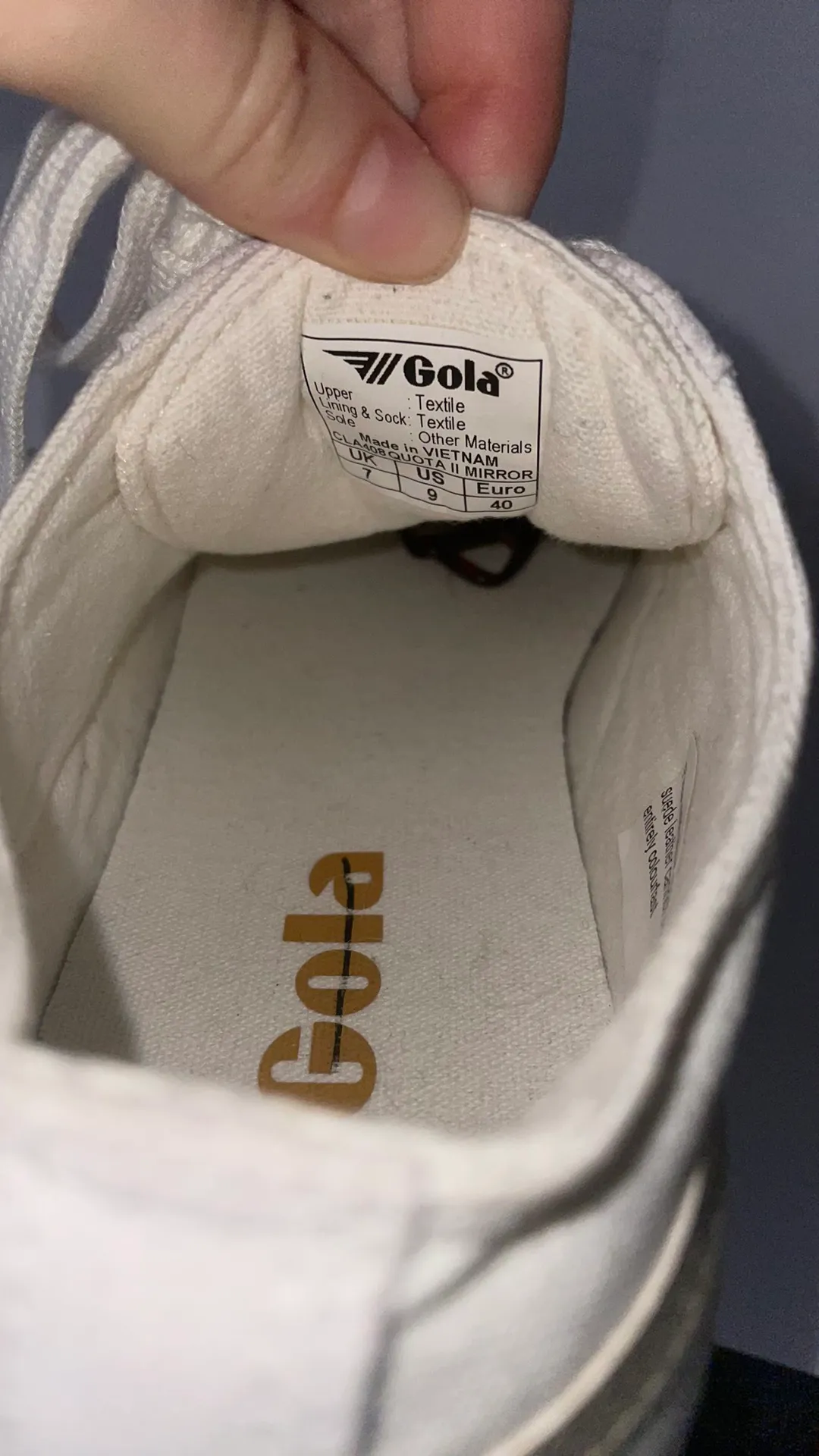 Gola White Sneaker - Image 2