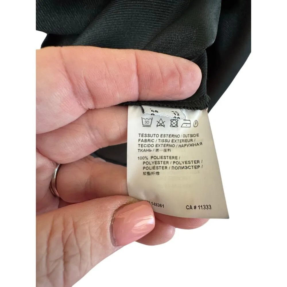 Pinko NWT Square Neck Bow Mini Dress in Black Size IT 44/US 8 - Image 6