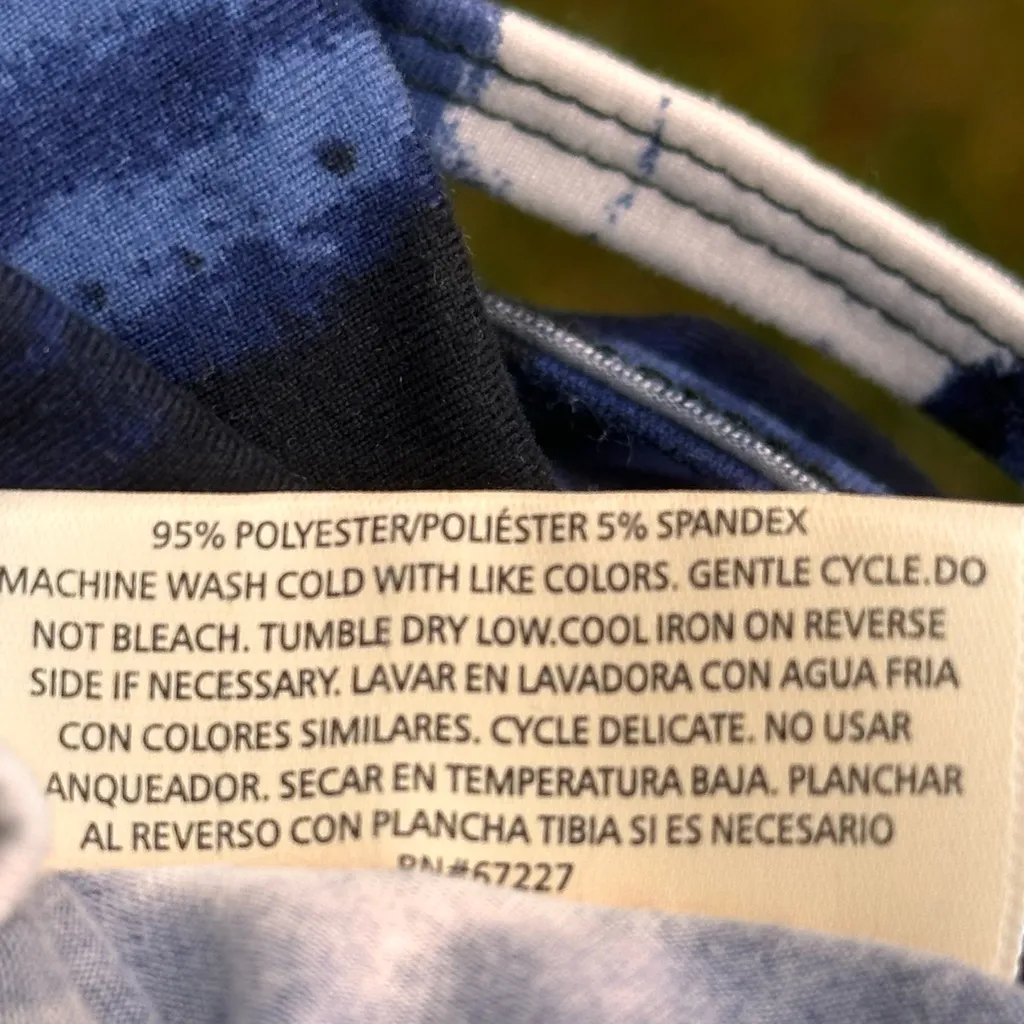 Bobbie Brooks tie dye mini skater dress with lattice back Blue Size M - Image 14