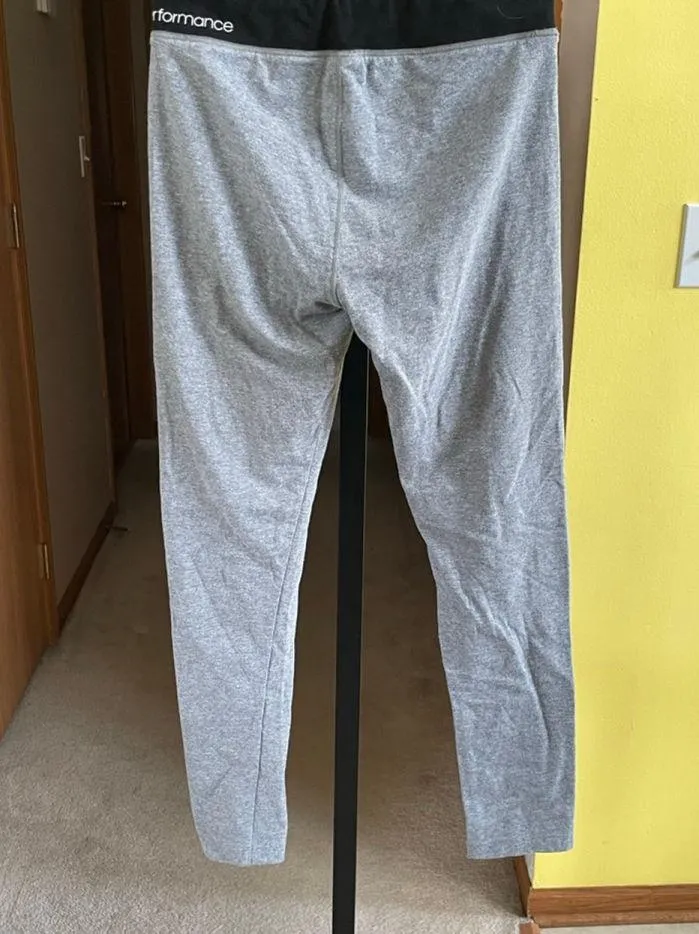 Women's Calvin Klein Performance Leggings Size L Grey Black - Image 4