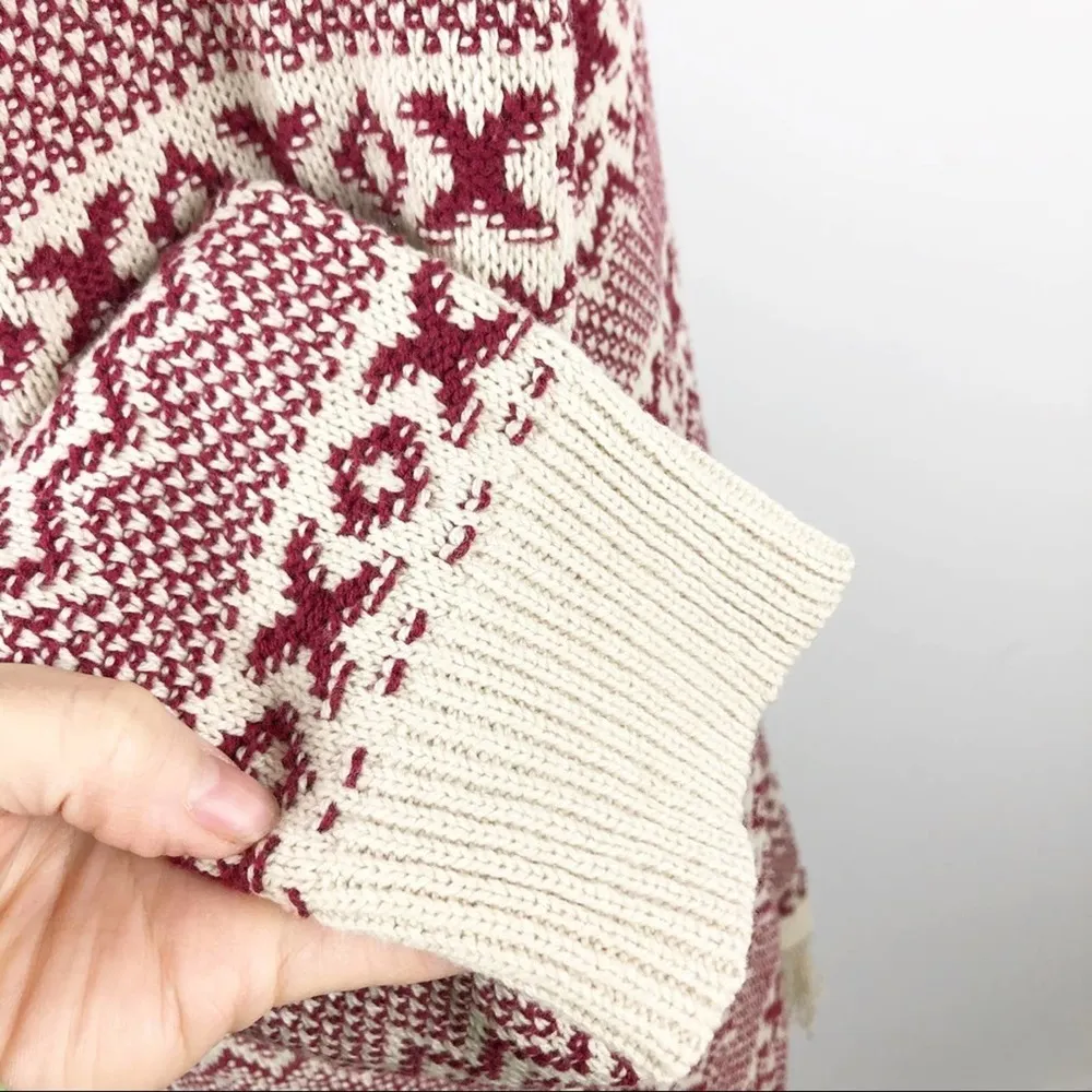 Natural Reflections Fringe XOXO Open  Cardigan S - Image 6